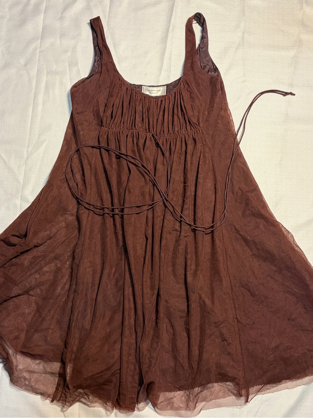 Moulinette Soeurs Chocolate Brown Sleeveless Dress